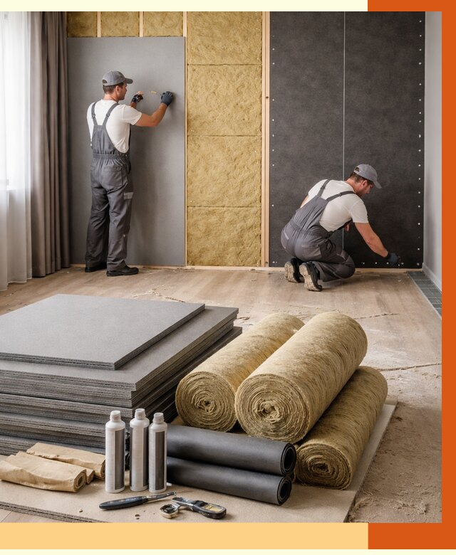 Шумоизоляция дома в Лобне от 4647 руб/м2 — комплексная звукоизоляция под ключ | ТепломастерЛбн