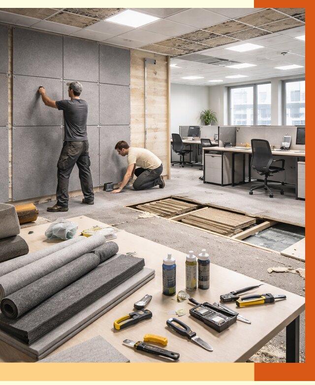 Профессиональная шумоизоляция офиса в Лобне от 6970 руб. за м2 | ТепломастерЛбн