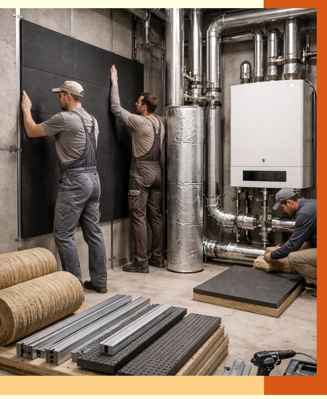 Шумоизоляция котельной в Лобне от 6712 руб. под ключ | Профессиональная звукоизоляция — ТепломастерЛбн