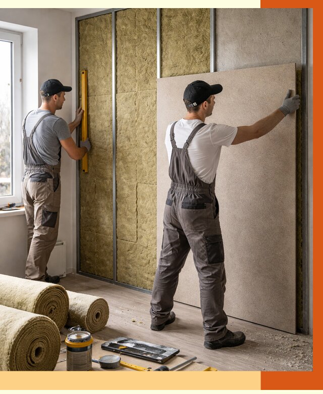 Шумоизоляция стен в Лобне от 4647 руб/м2 — звукоизоляция стен под ключ | ТепломастерЛбн