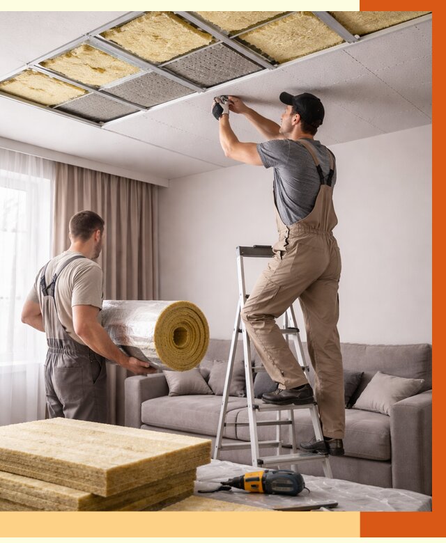 Шумоизоляция потолка в Лобне от 2323 руб. под ключ | Профессионально — ТепломастерЛбн