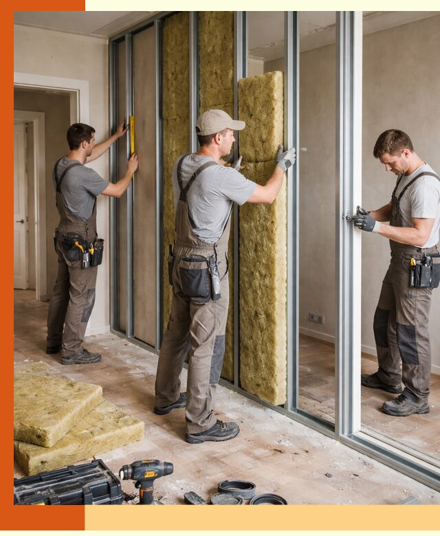 Шумоизоляция межкомнатных перегородок в Лобне эффективно и надёжно