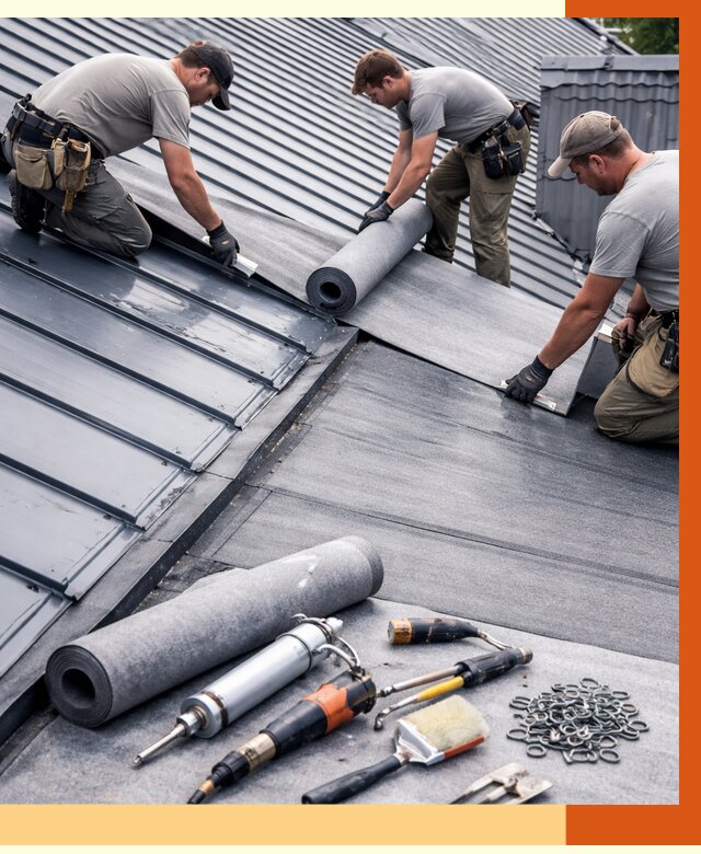 Гидроизоляция металлической кровли полимочевиной в Лобне от 8777 руб. | ТепломастерЛбн