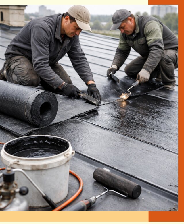Гидроизоляция фальцевой кровли в Лобне от 7745 руб. под ключ | ТепломастерЛбн