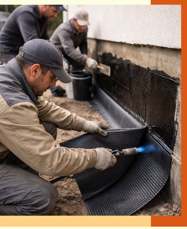 Гидроизоляция цоколя и отмостки в Лобне от 8777 руб. — ТепломастерЛбн