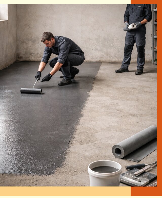 Гидроизоляция гаражного пола в Лобне от 3614 руб./м² — ТепломастерЛбн профессионально