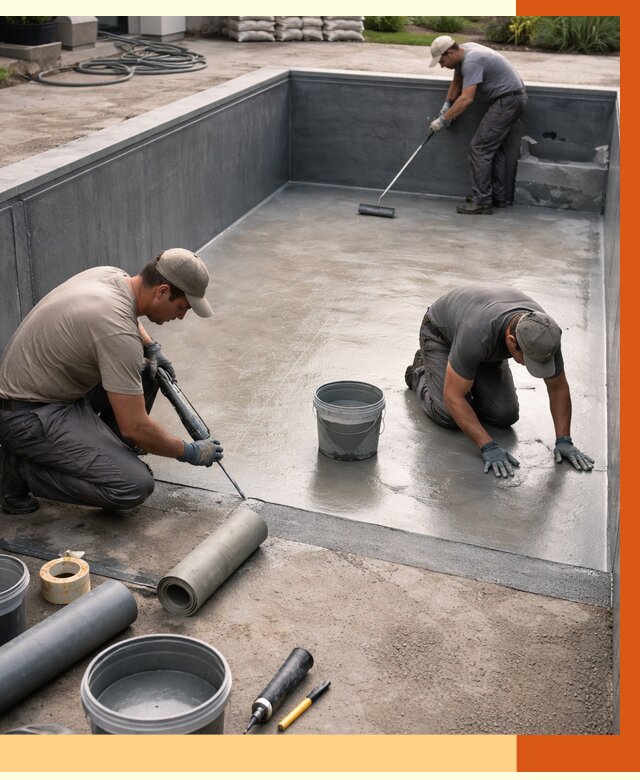 Профессиональная гидроизоляция бассейна в Лобне от 6712 руб. за м2 | ТепломастерЛбн