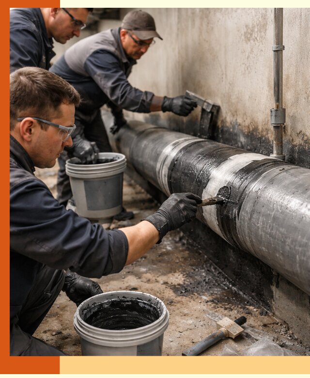 Гидроизоляция труб в Лобне — защита и герметизация коммуникаций