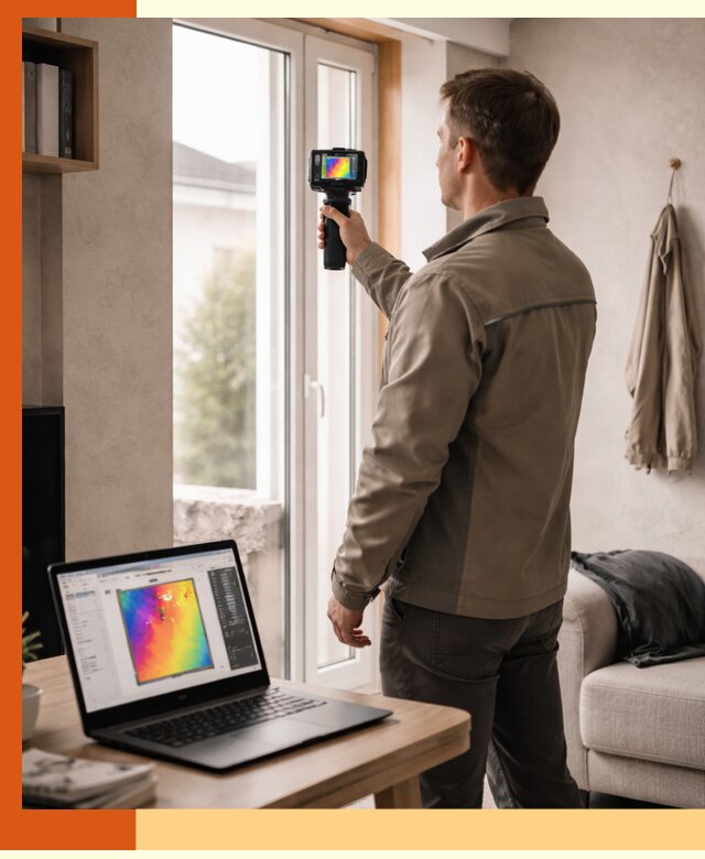 Тепловизионное обследование квартиры в Лобне для поиска утечек тепла