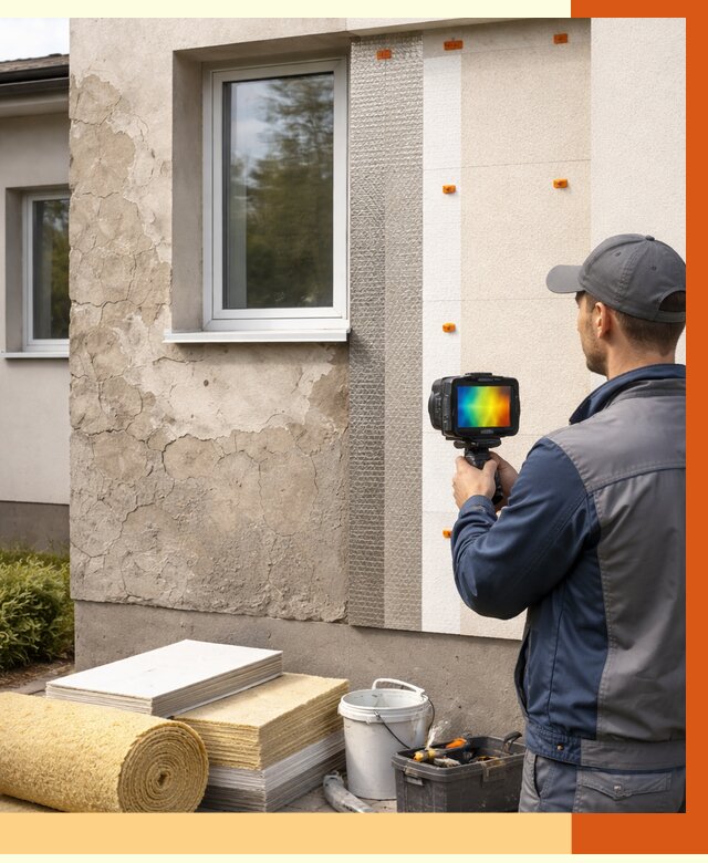 Тепловизионное обследование фасада в Лобне от 4647 руб. под ключ | ТепломастерЛбн