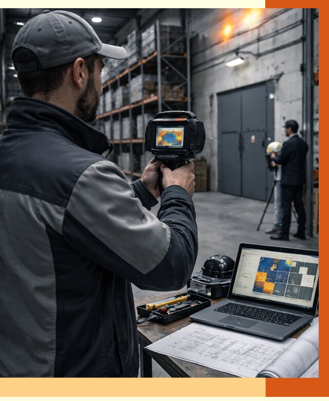 Тепловизионное обследование склада в Лобне от 6712 руб. | ТепломастерЛбн