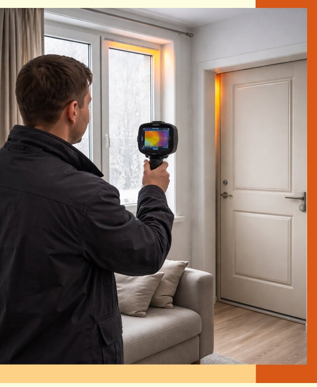 Тепловизионное обследование окон и дверей в Лобне от 4647 руб. | ТепломастерЛбн