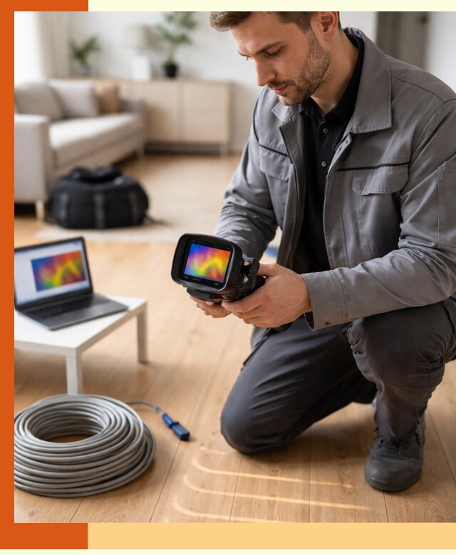 Тепловизионное обследование тёплого пола в Лобне для точной диагностики