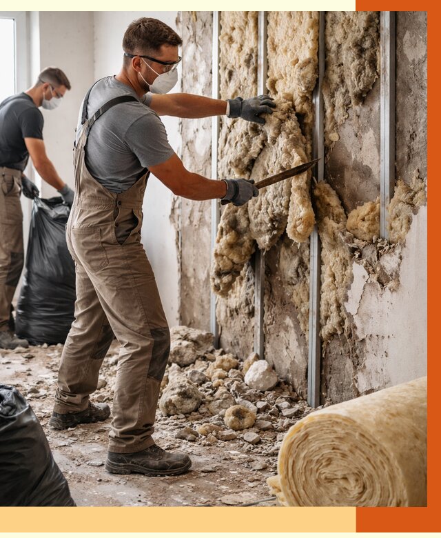 Демонтаж старого утеплителя в Лобне от 3614 руб. — работы под ключ | ТепломастерЛбн