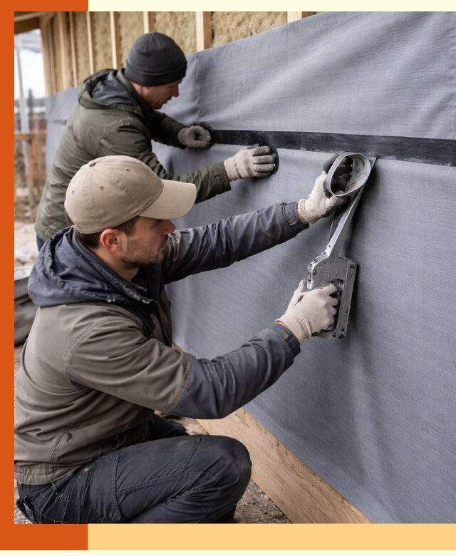 Монтаж ветроизоляции зданий и конструкций в Лобне