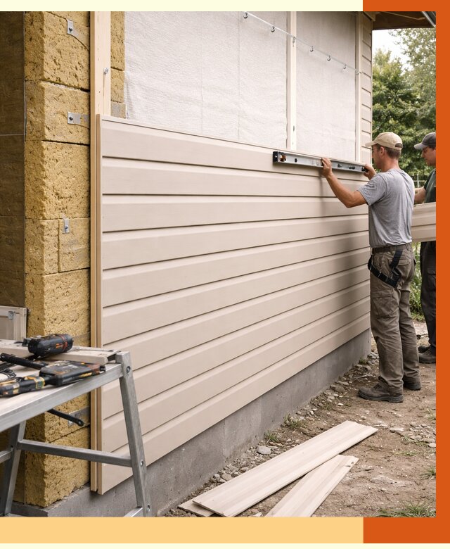 Монтаж сайдинга после утепления в Лобне от 1910 руб. — обшивка и облицовка | ТепломастерЛбн